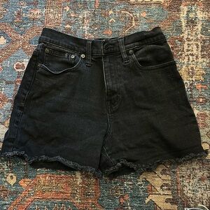 Madewell Black Denim Shorts